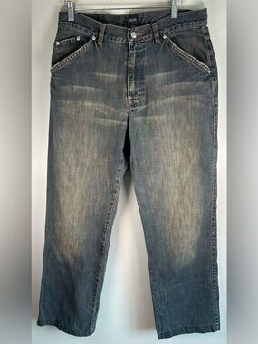 Hugo Boss Men’s Jeans Ranger 32X30 Thrashed Faded Denim Carpenter Worker Vintage